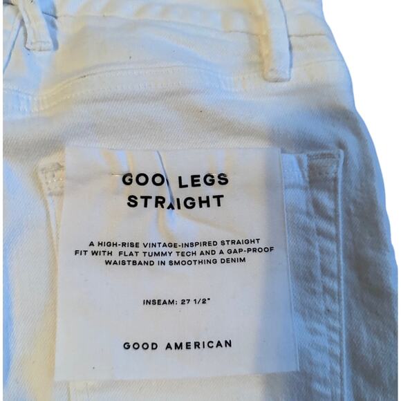 Good American Good Legs Straight Jeans NWT - Picture 8 of 8
